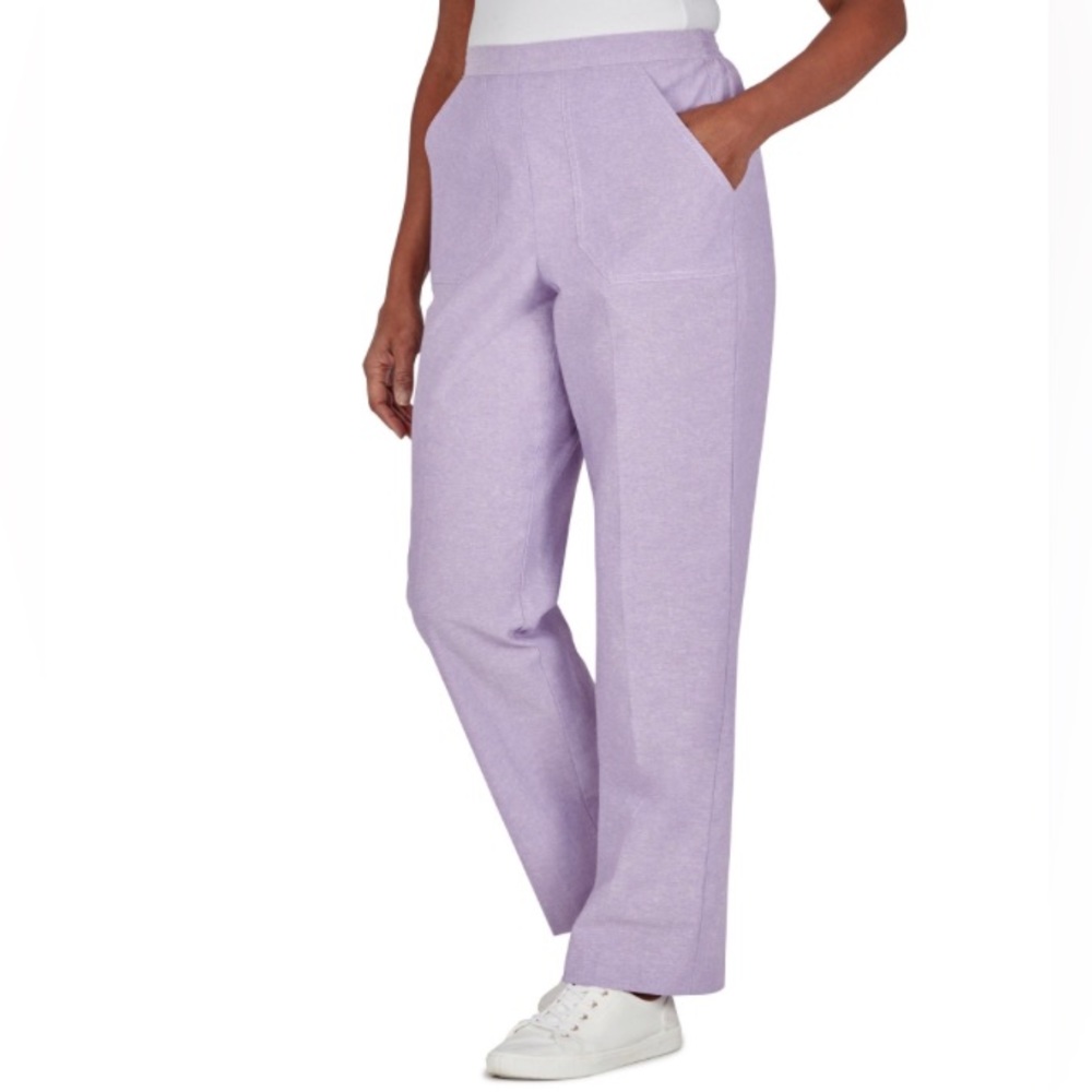 Alfred Dunner lavender pants size 8